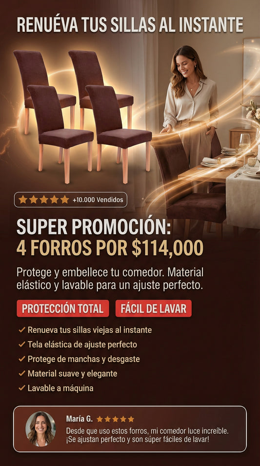 FORROS PARA SILLAS DE COMEDOR